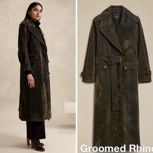 Banana Republic AMALIA VELOUR TRENCH COAT